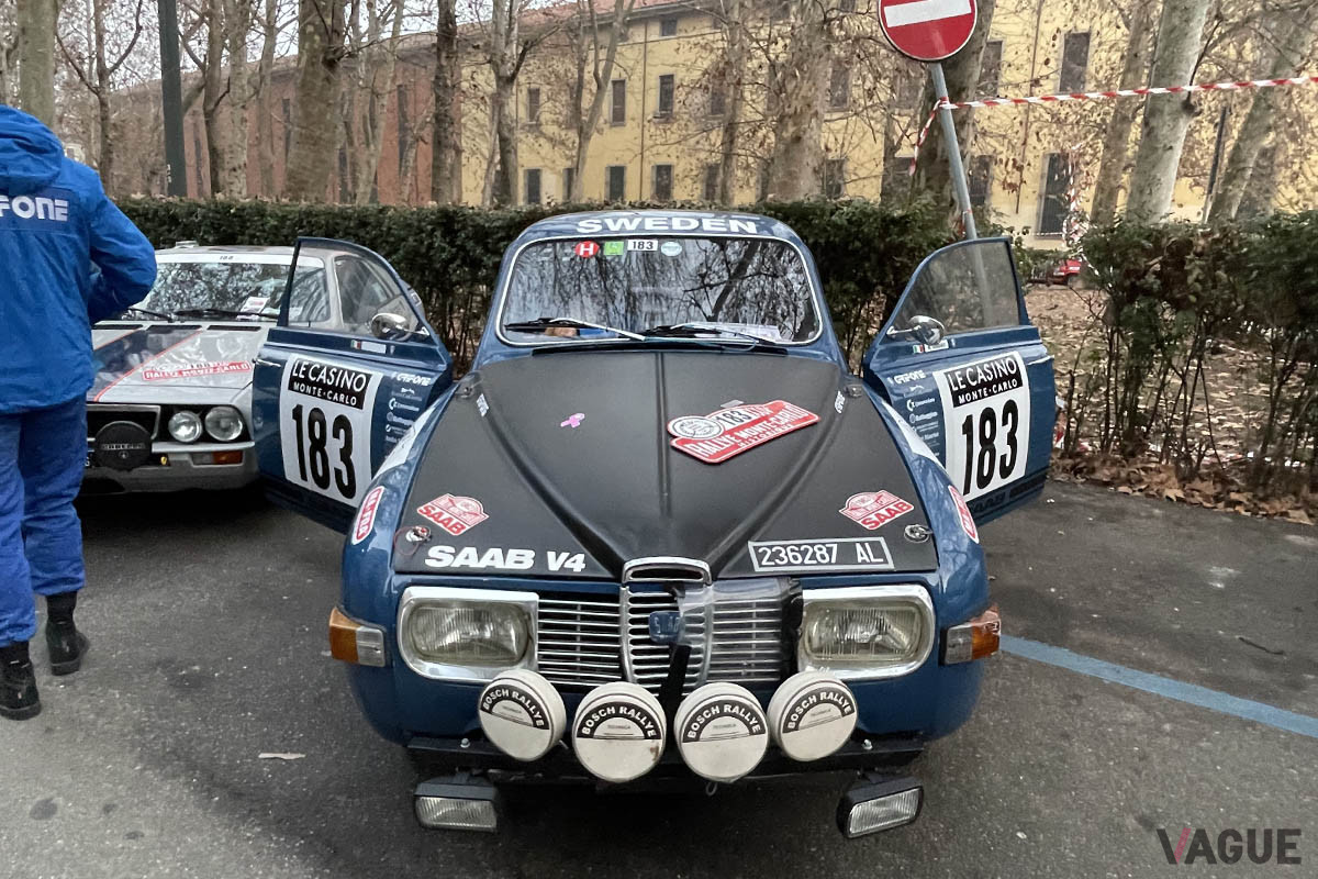ゼッケン183番、サーブ「96V4（1971年）」（C）野口祐子