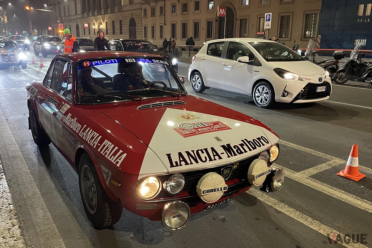 ゼッケン218番、ランチア「フルビアHF（1971年）」（C）野口祐子