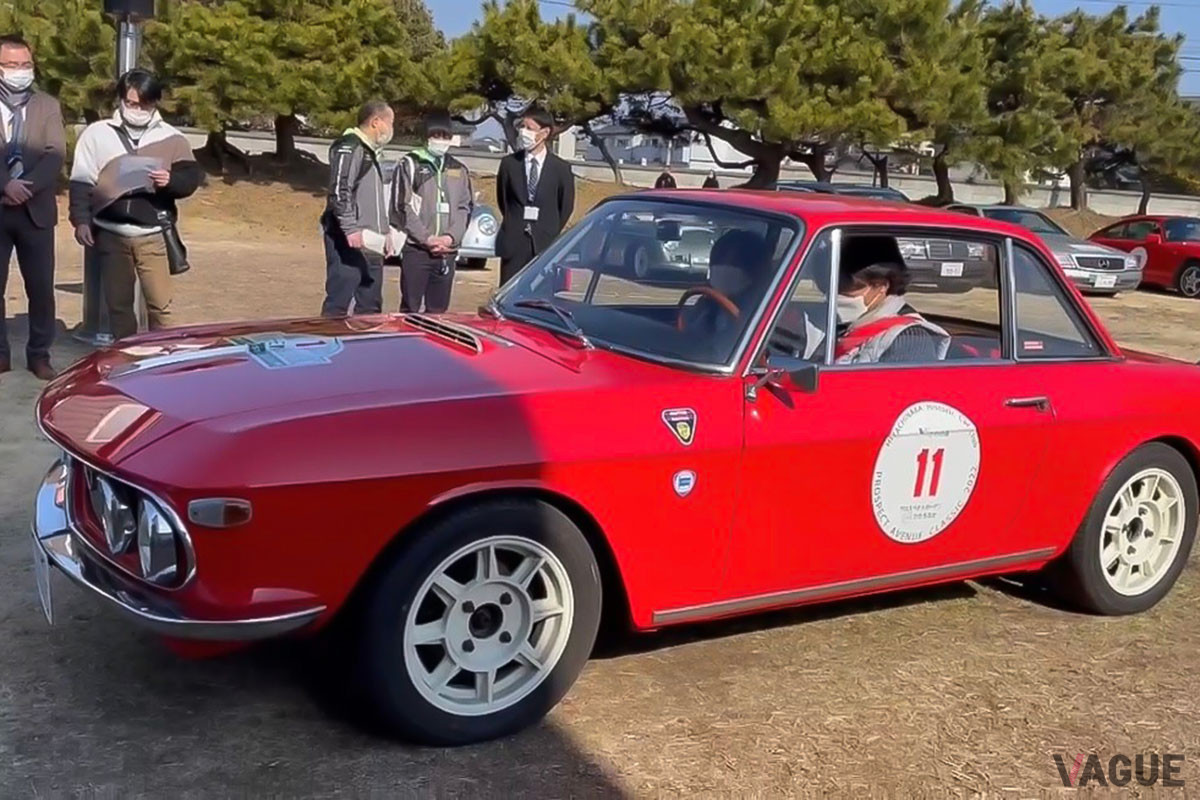 1967年式ランチア「フルビア・クーペ1.2HF」のコドライバーとして参加