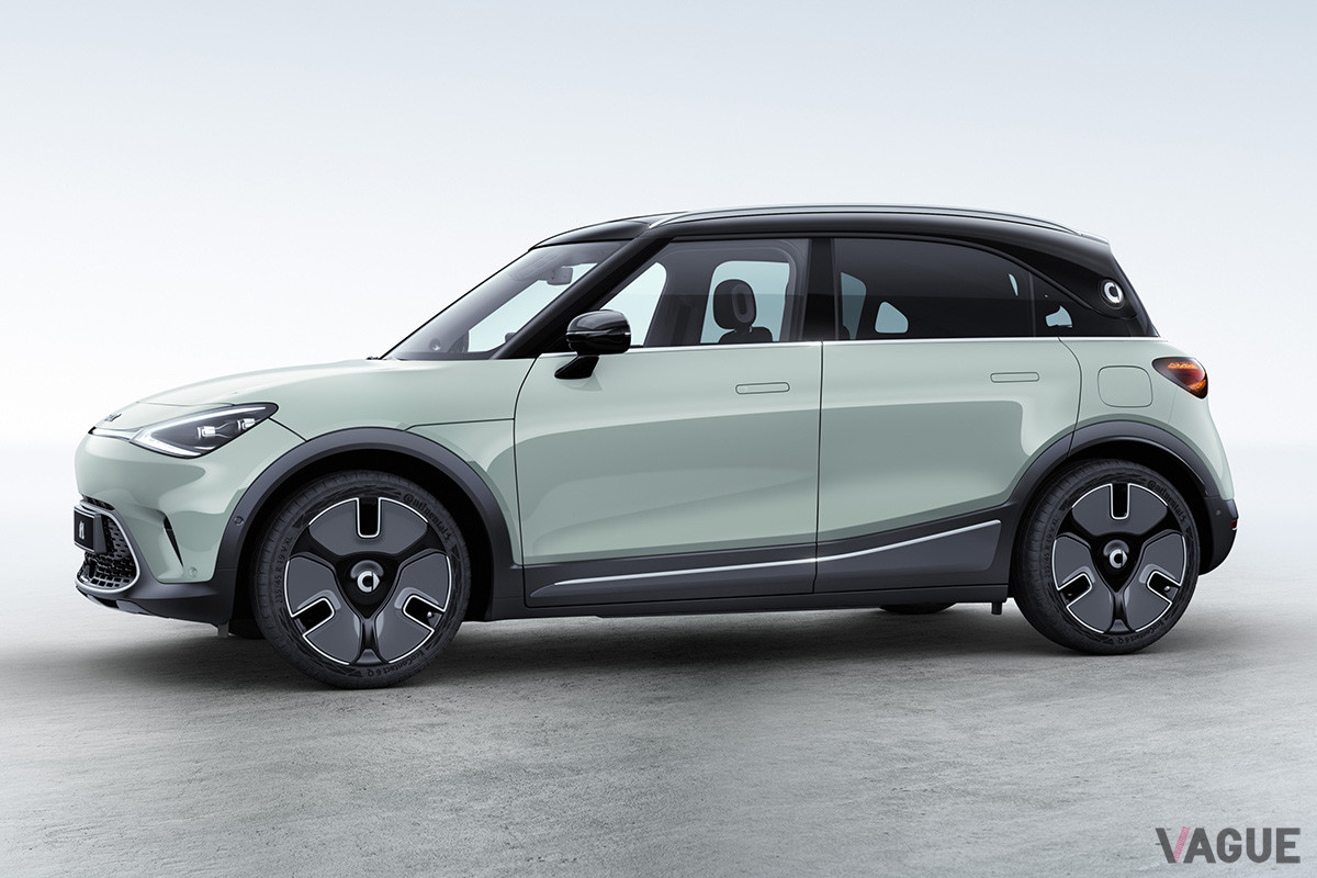 スマート史上最大のボディは、全長4270mm×全幅1822mm×全幅1636mm（C）Smart Automobile