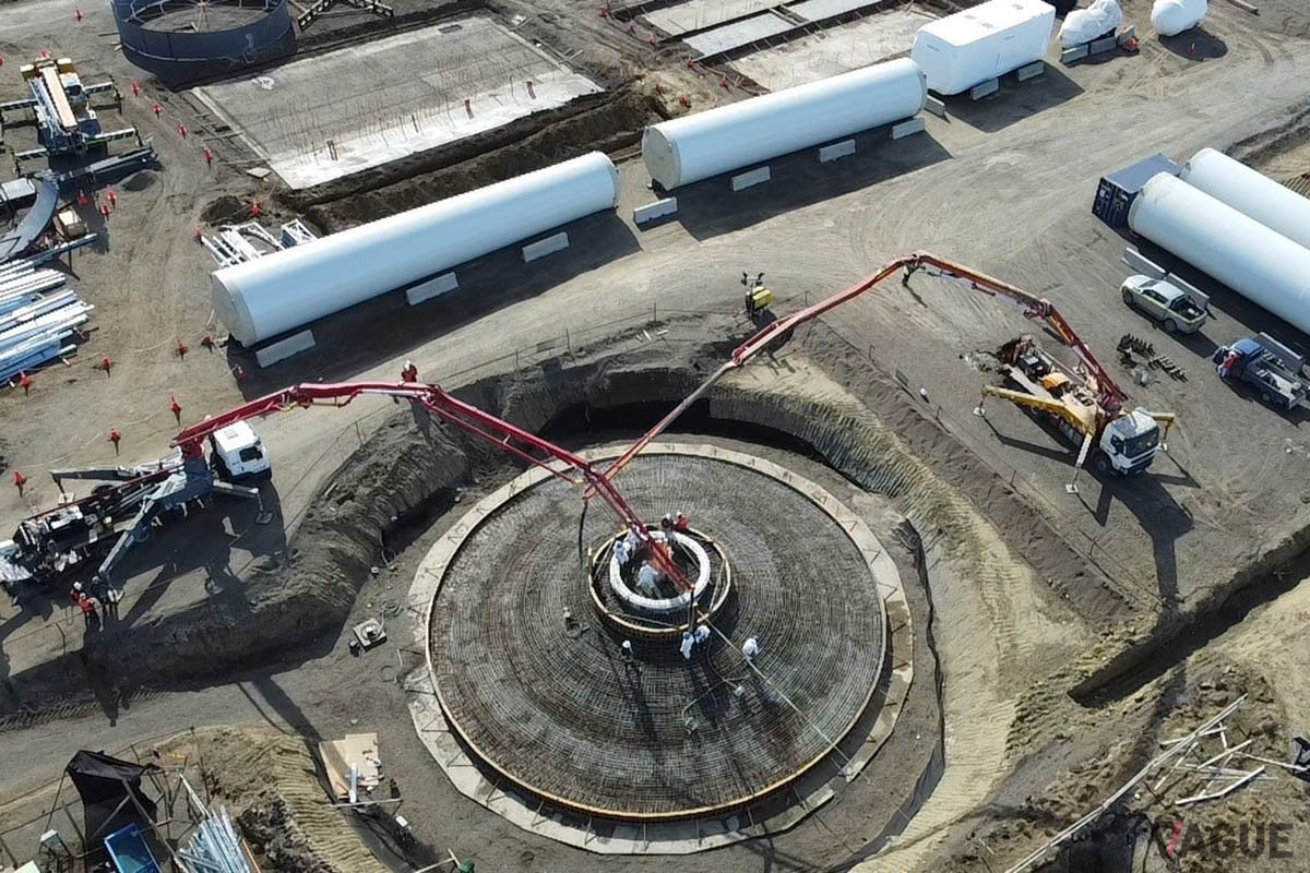 HIFグローバルLCCが、チリ・プンタアレナスで建設中のパイロットプラント「ハルオニ」（C）Porsche
