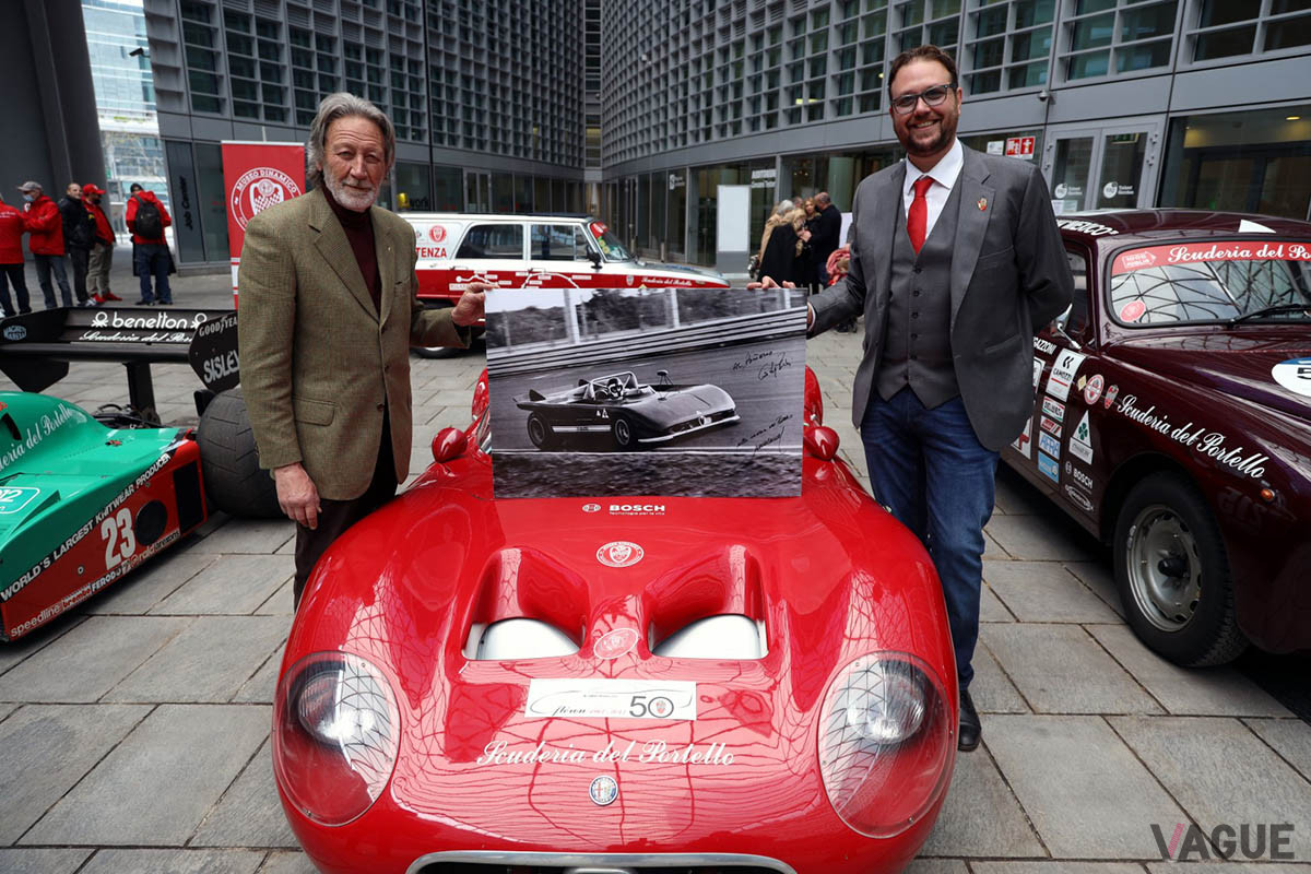 左：アウトデルタのドライバー、Gian Luigi Picchi／右：Andrea Cajani（C）Scuderia del Portello