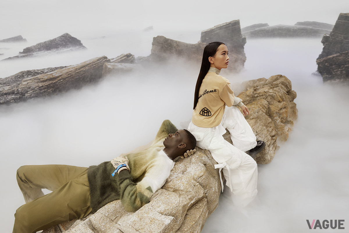 アブローがデザインしたオフホワイトのカプセルコレクションも同時に発表