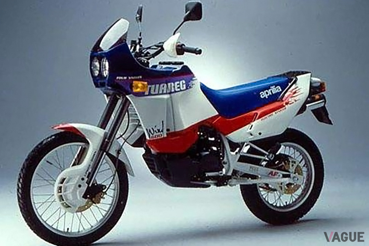 アプリリアが1985年にリリースし、パリダカなどのラリーレイドで活躍した「トゥアレグ600ウインド」