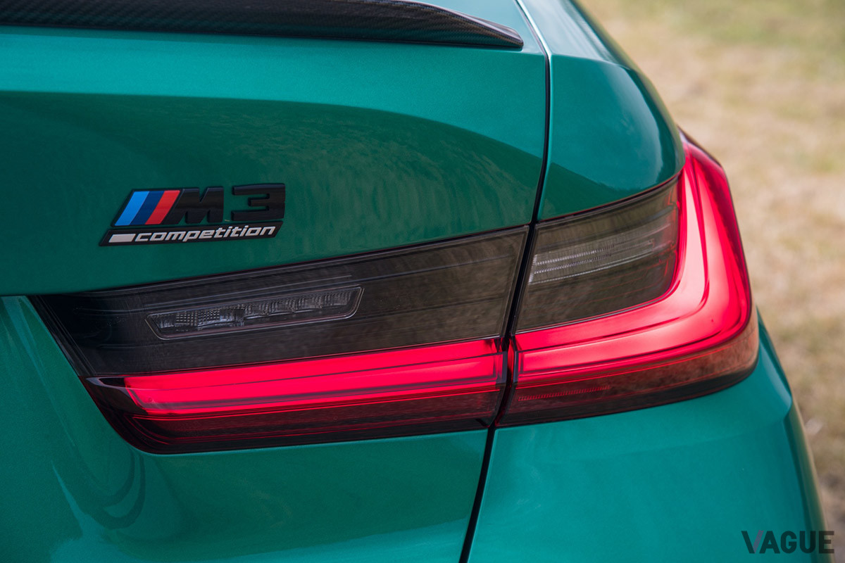BMW新型「M3コンペティション」のテールライト