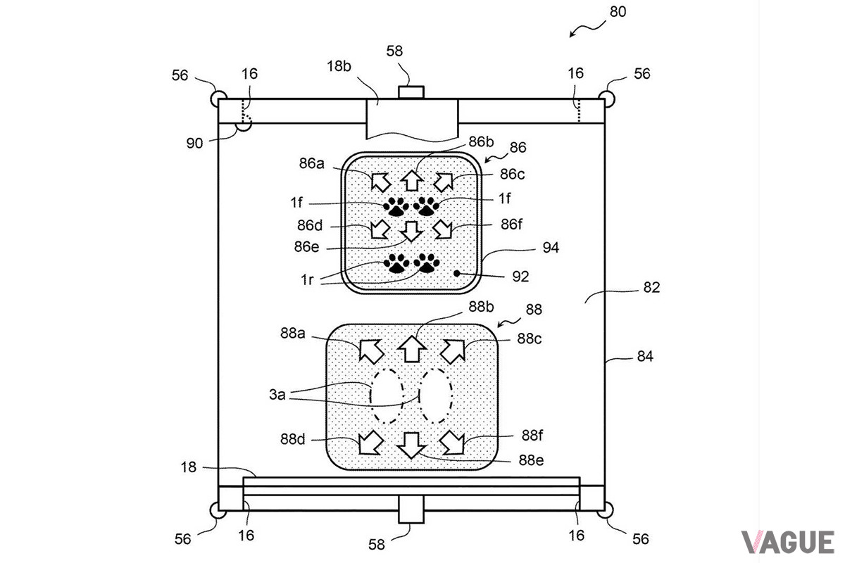 GUIDANCE VEHICLE の操縦装置。上が犬用で下が人用？（C）USPTO