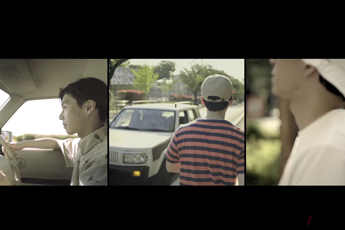 MVは待ち合わせらしきシーンからスタート（C）YouTube（KAKUBARHYTHM）