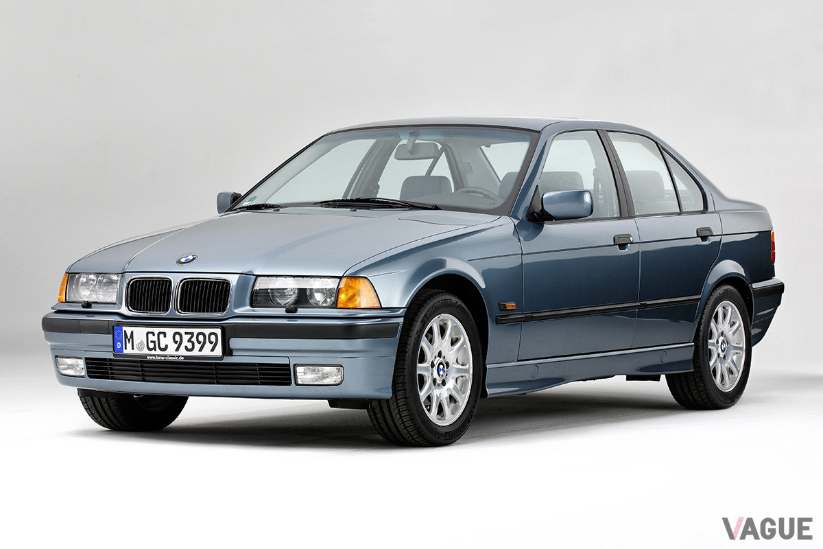 E36型BMW「3シリーズ」は1990年から2000年まで生産されていた。ボディタイプは、セダン、クーペ、ワゴンが用意されており、MVではセダンが使用されている（C）BMW AG