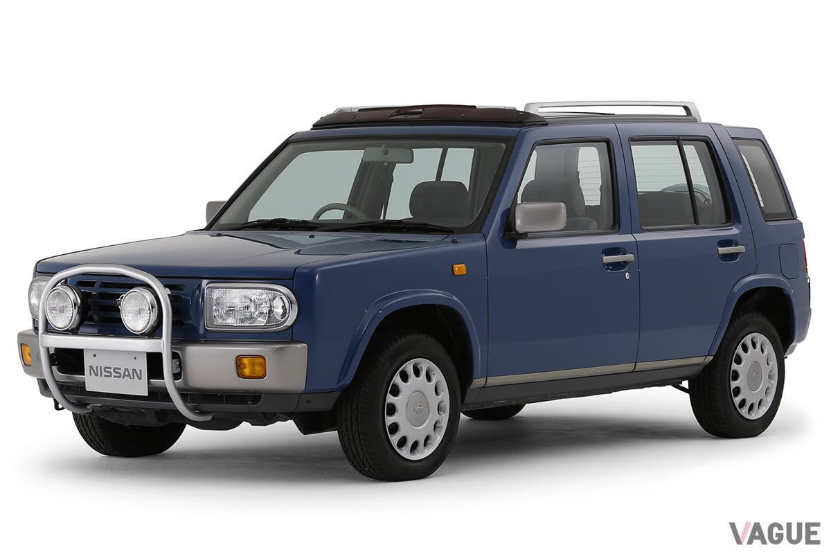 1993年の東京モーターショーに出展、1994年から市販された「ラシーン」。ネーミングは「羅針盤」からとったもの（C）日産自動車