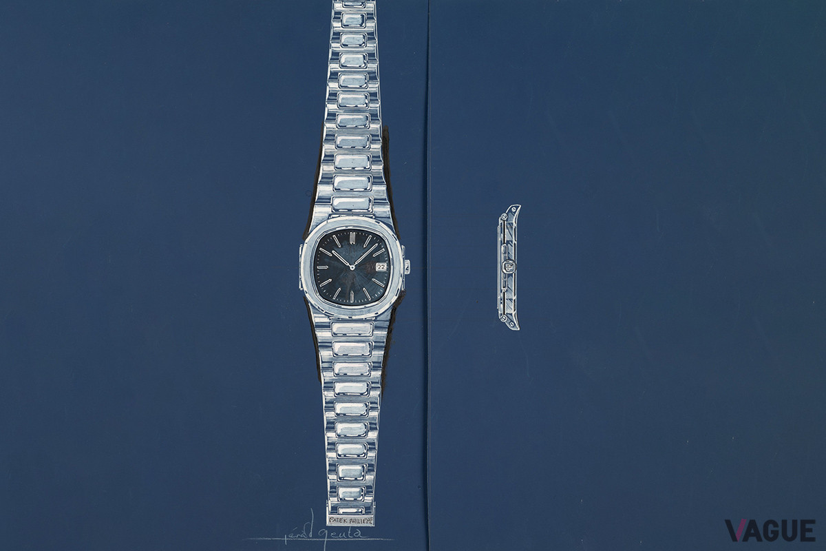 ノーチラスのデザイン画。ノーチラスは1976年に誕生、現在でもパテック フィリップの人気コレクションのひとつだ（C）Sotheby’s