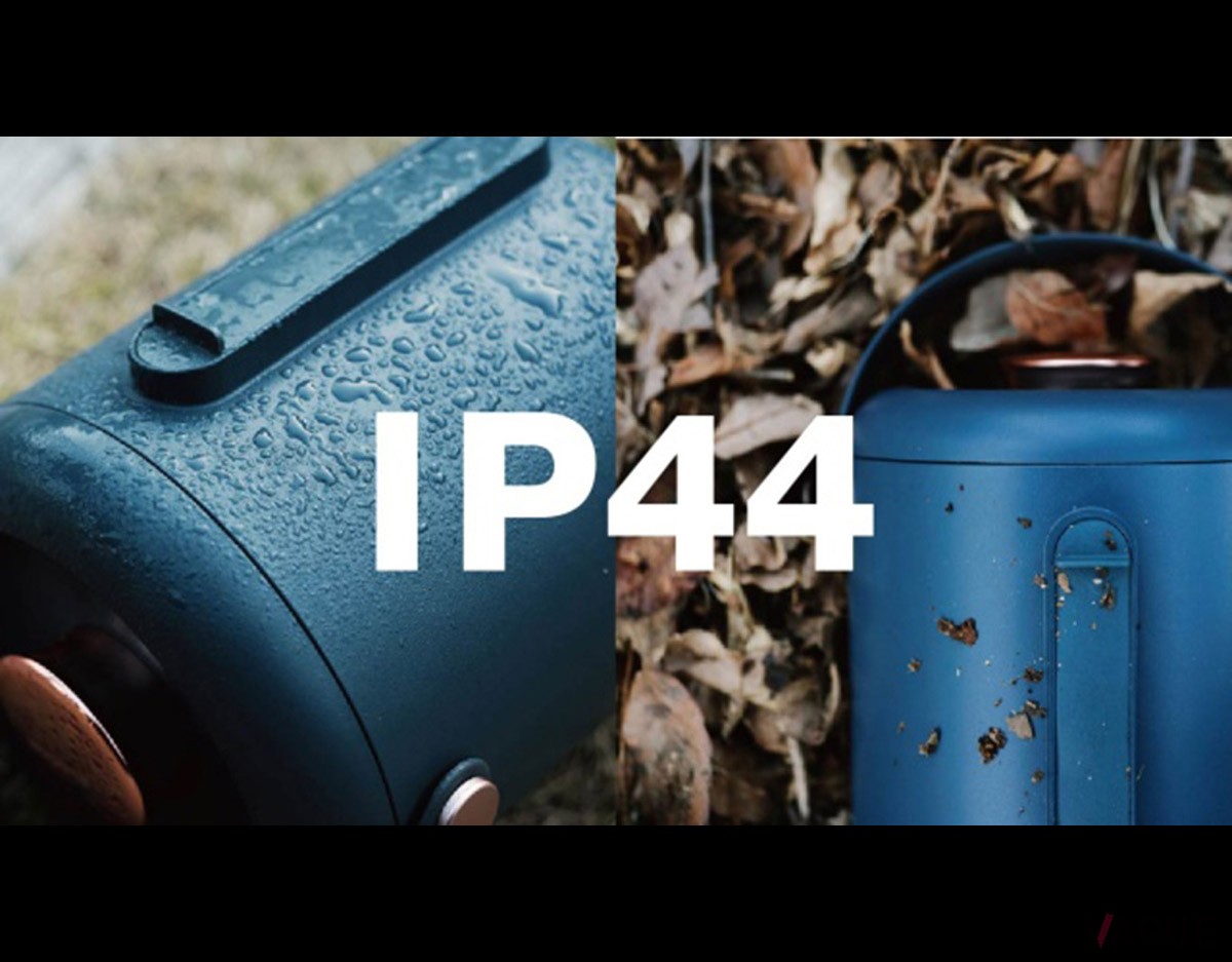 蓋やキャップを閉めた状態では、IP44等級に