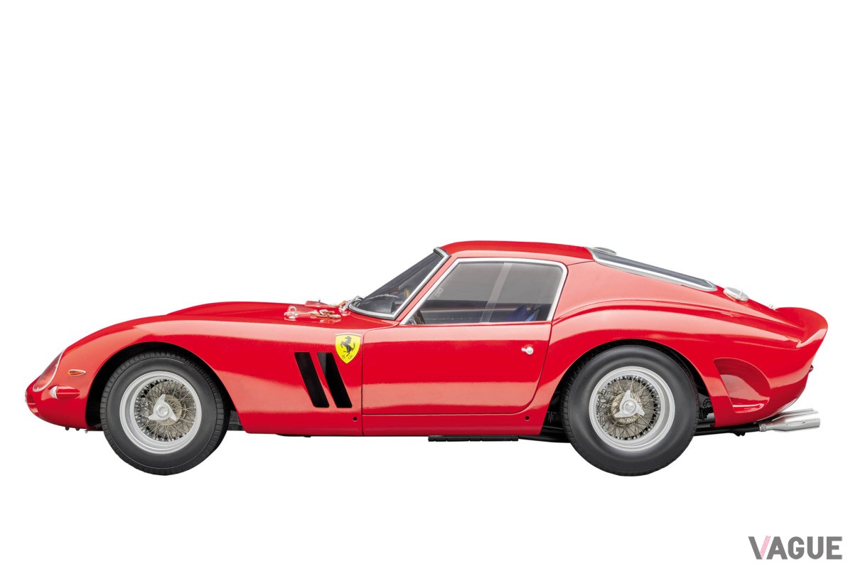 性能やパフォーマンスの高さもさることながら、美しいフォルムでも定評のあった250GTOを1／8スケールで再現