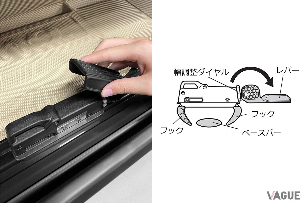 メモリークランプの採用で、一度位置決めをしたら簡単に着脱することができる