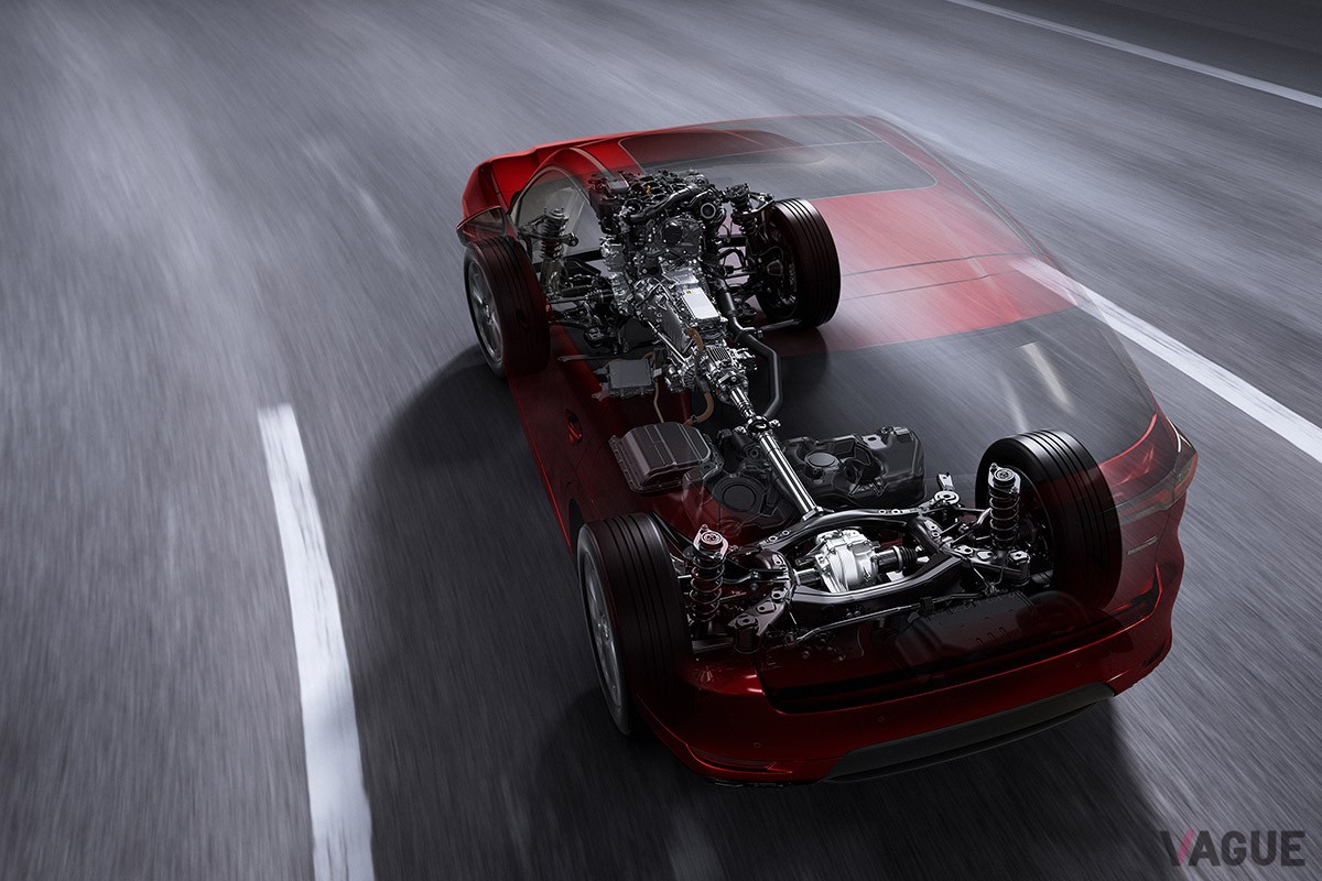 CX-60 XD Lパッケージが採用する“ラージアーキテクチャー”の概念図