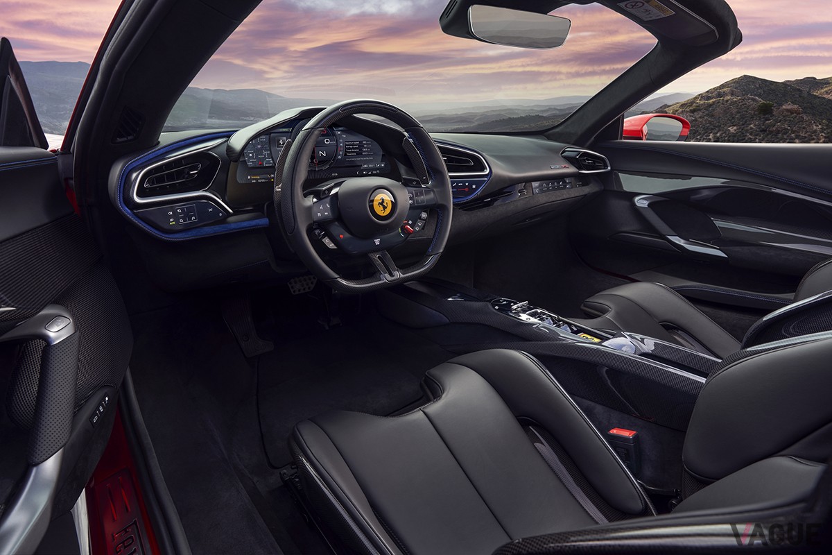 フェラーリ新型「296GTS」のインテリア