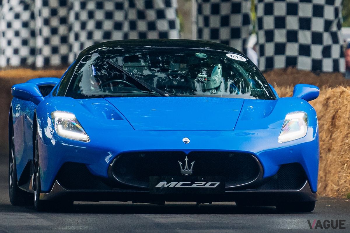 英国グッドウッド・フェスティバルで実車が初公開されたマセラティ新型「MC20チェロ」