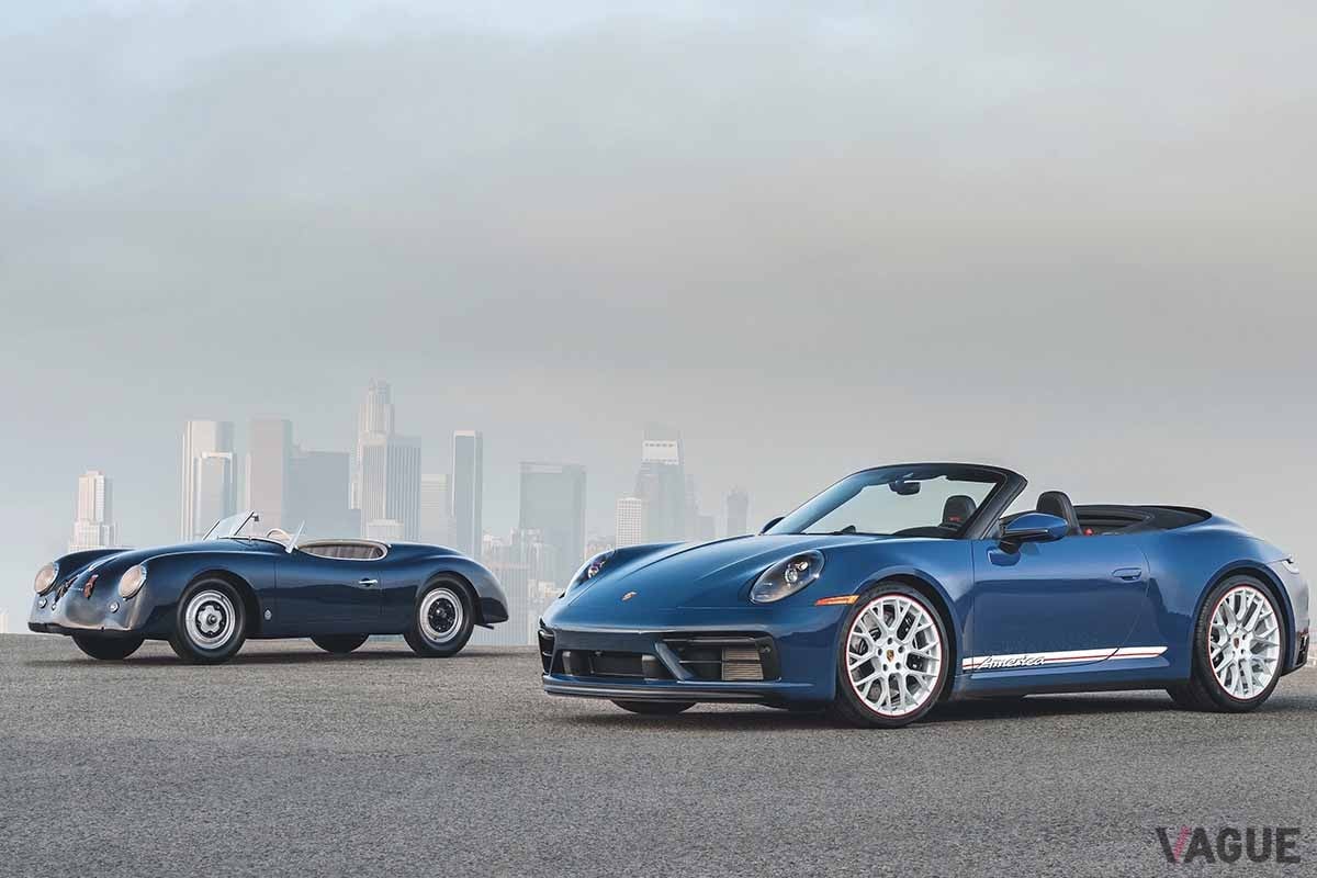 ポルシェ「911カレラGTSカブリオレ・アメリカ」とポルシェ「356アメリカ・ロードスター」