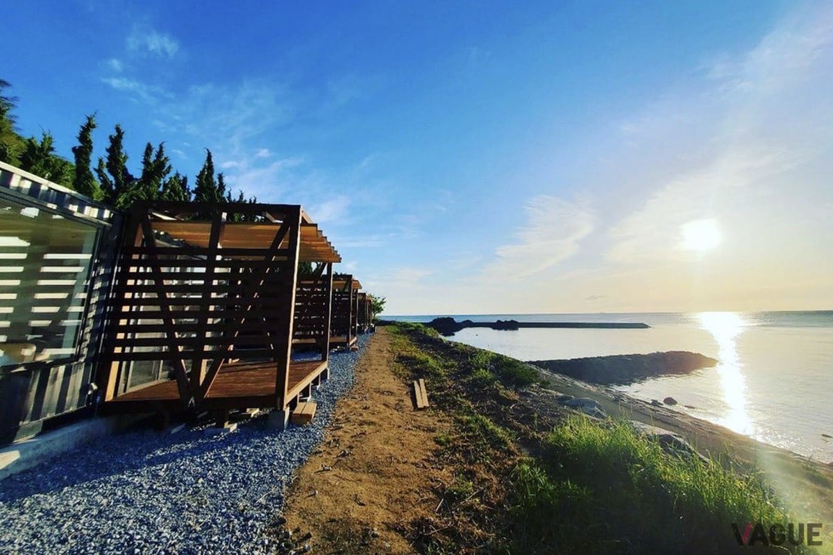 新施設は島の東側に面しているため、朝は美しい日の出を拝むことができる