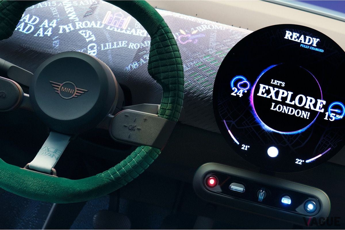 2022年に世界初公開された「ミニ・コンセプト・エースマン」のインテリア