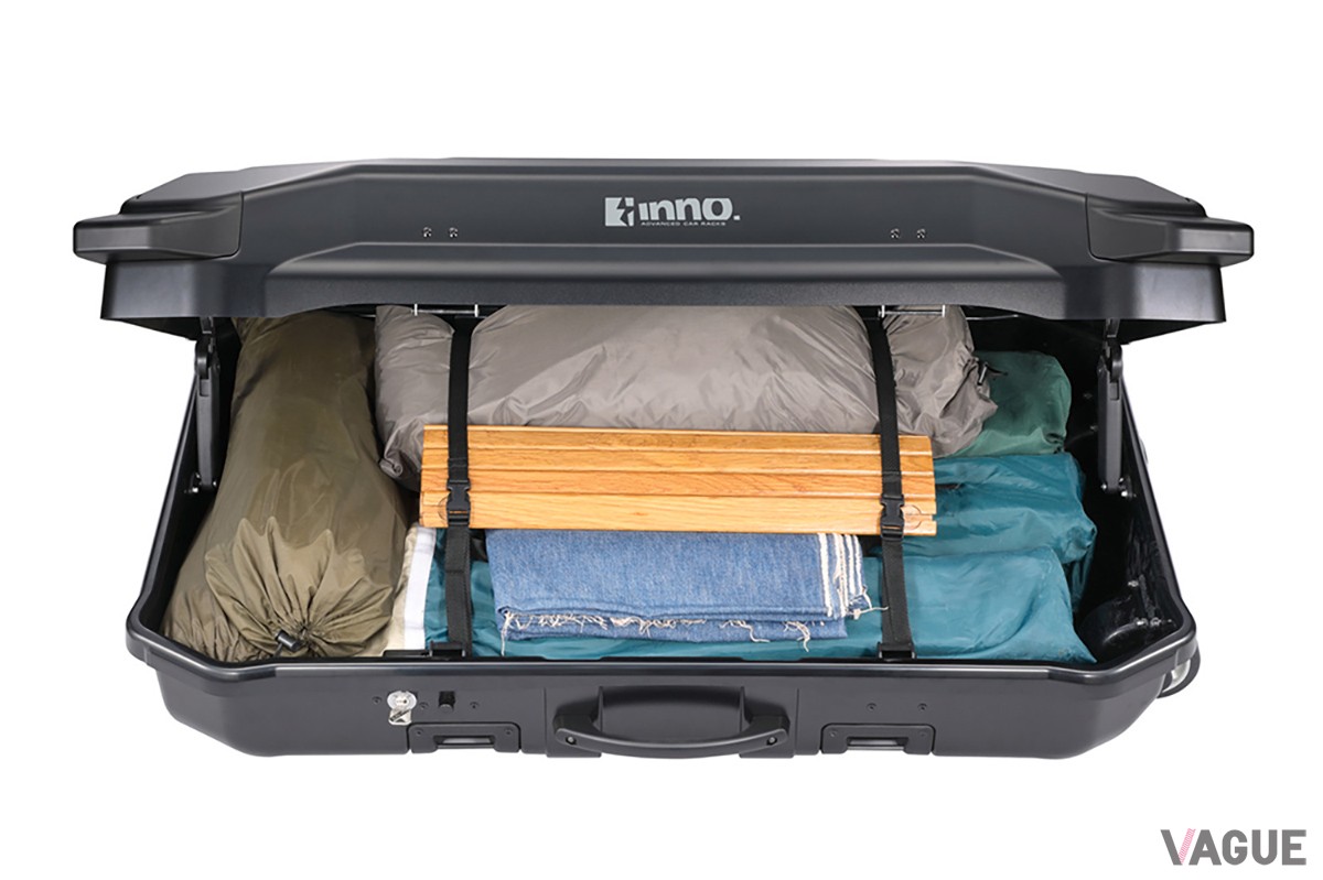 新構造の“クイックロックシステム”とタイヤの搭載により、荷物の運搬を楽にする「INNO ギアキャリー160」と「INNO クイックベース60」