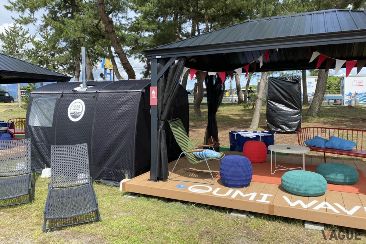 SUPやテントサウナ、キャンプ宿泊も楽しめる琵琶湖のビーチリゾート「OUMI WAVE」が今季も期間限定でオープン