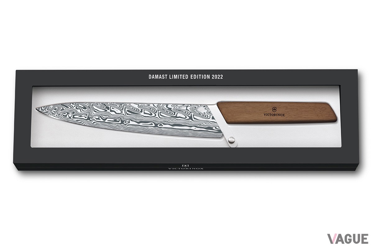 限定数1884本「スイスモダン シェフナイフ22cm ダマスカス リミテッドエディション 2022」 エレガントでユニークな限定版