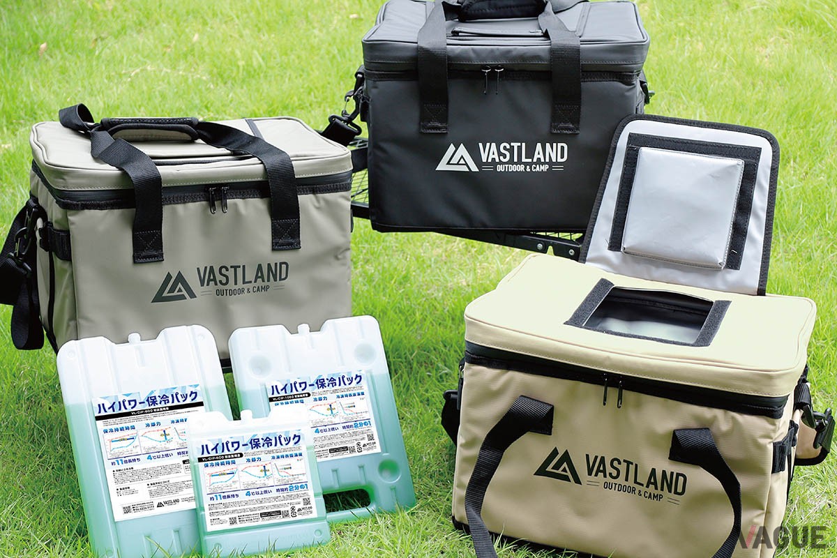 買い物かごに入れた食材や飲料の約9割がまるまる収まる大容量が魅力的なVASTLANDの「ソフトクーラーボックス 25L」
