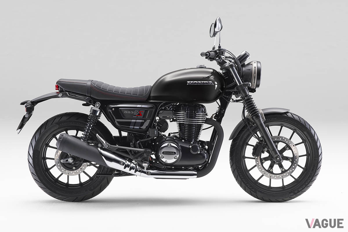 写真の「GB350S」のカラーはガンメタルブラックメタリック
