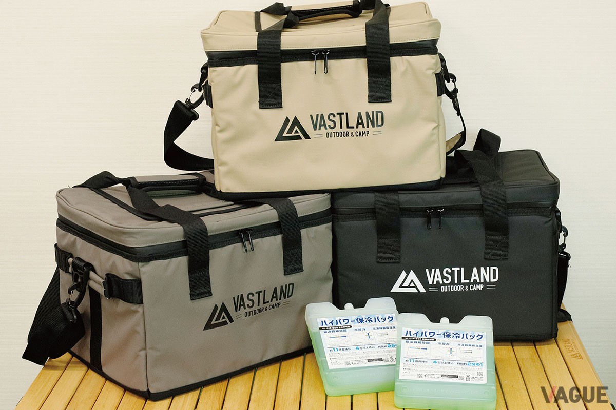 買い物かごに入れた食材や飲料の約9割がまるまる収まる大容量が魅力的なVASTLANDの「ソフトクーラーボックス 25L」