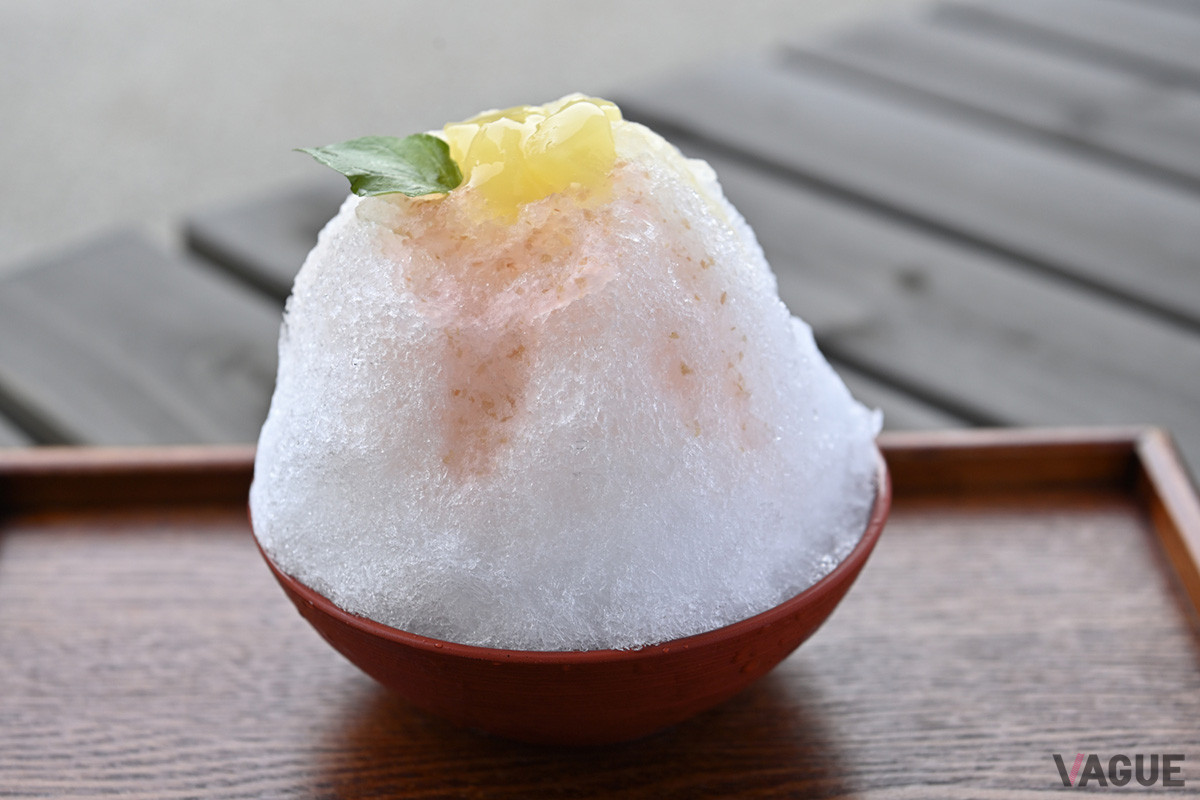 8月いっぱいまで、ご当地かき氷の「りんご尽くしかき氷」が楽しめる