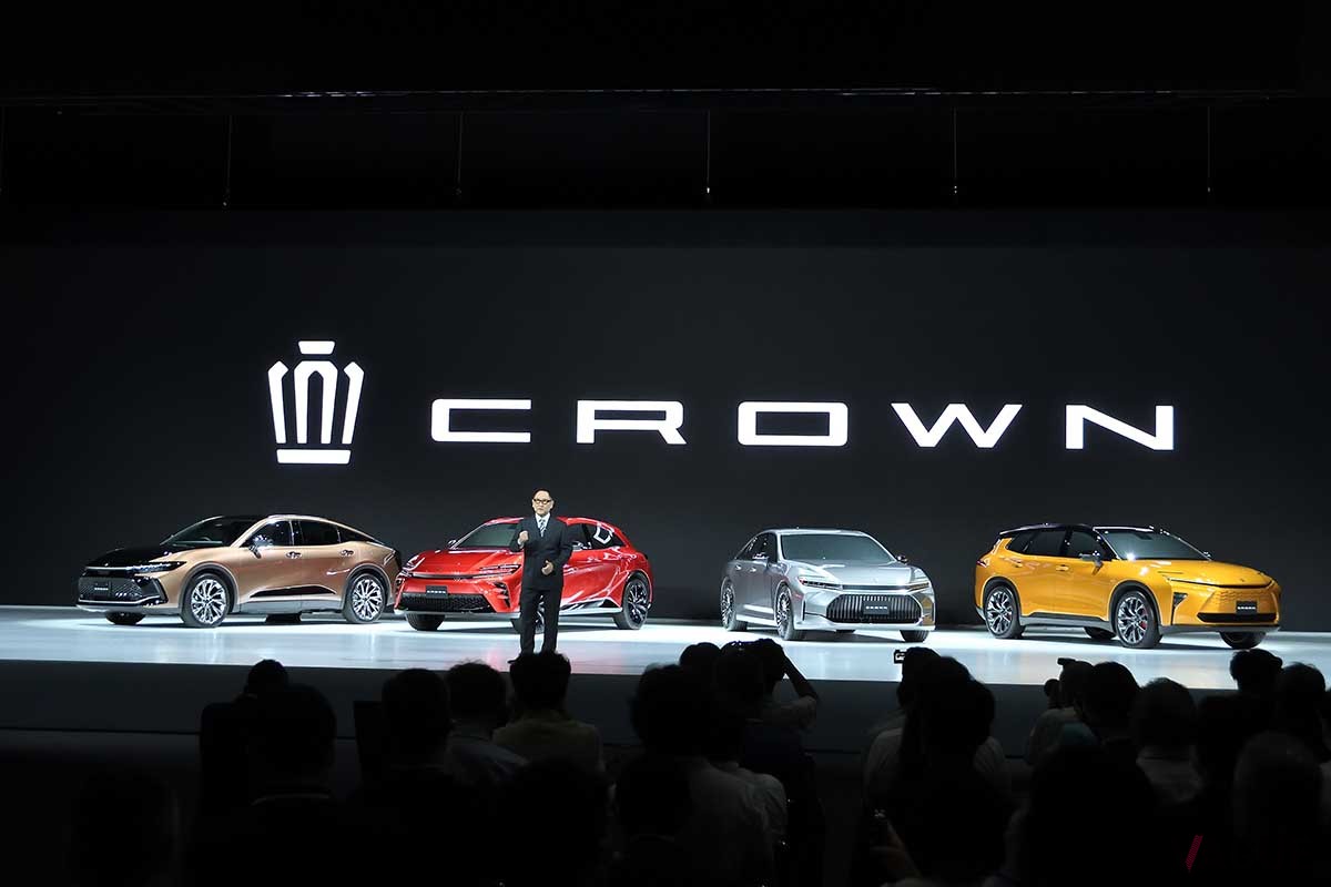 トヨタ新型「クラウン」発表会の様子