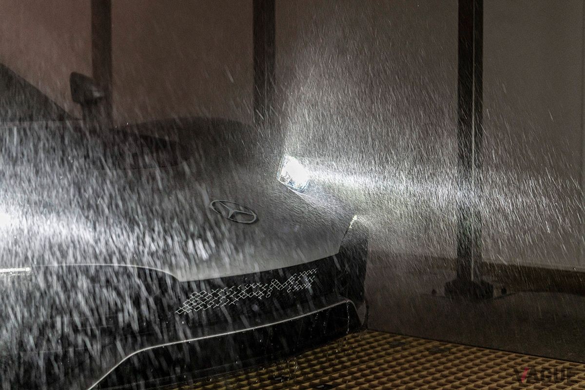 メルセデスAMG「ワン」のモンスーン雨量テスト