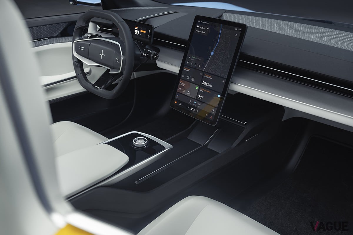 「ポールスター6」コンセプトのインテリア