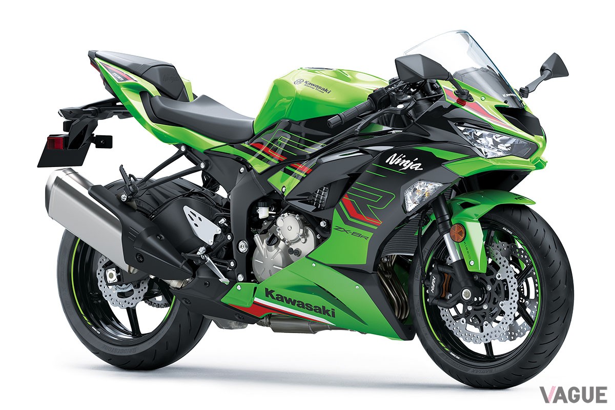 スーパーバイク世界選手権を戦う「Ninja ZX-10RR」をイメージした新グラフィックが印象的な2023年仕様の「Ninja ZX-6R KRTエディション」