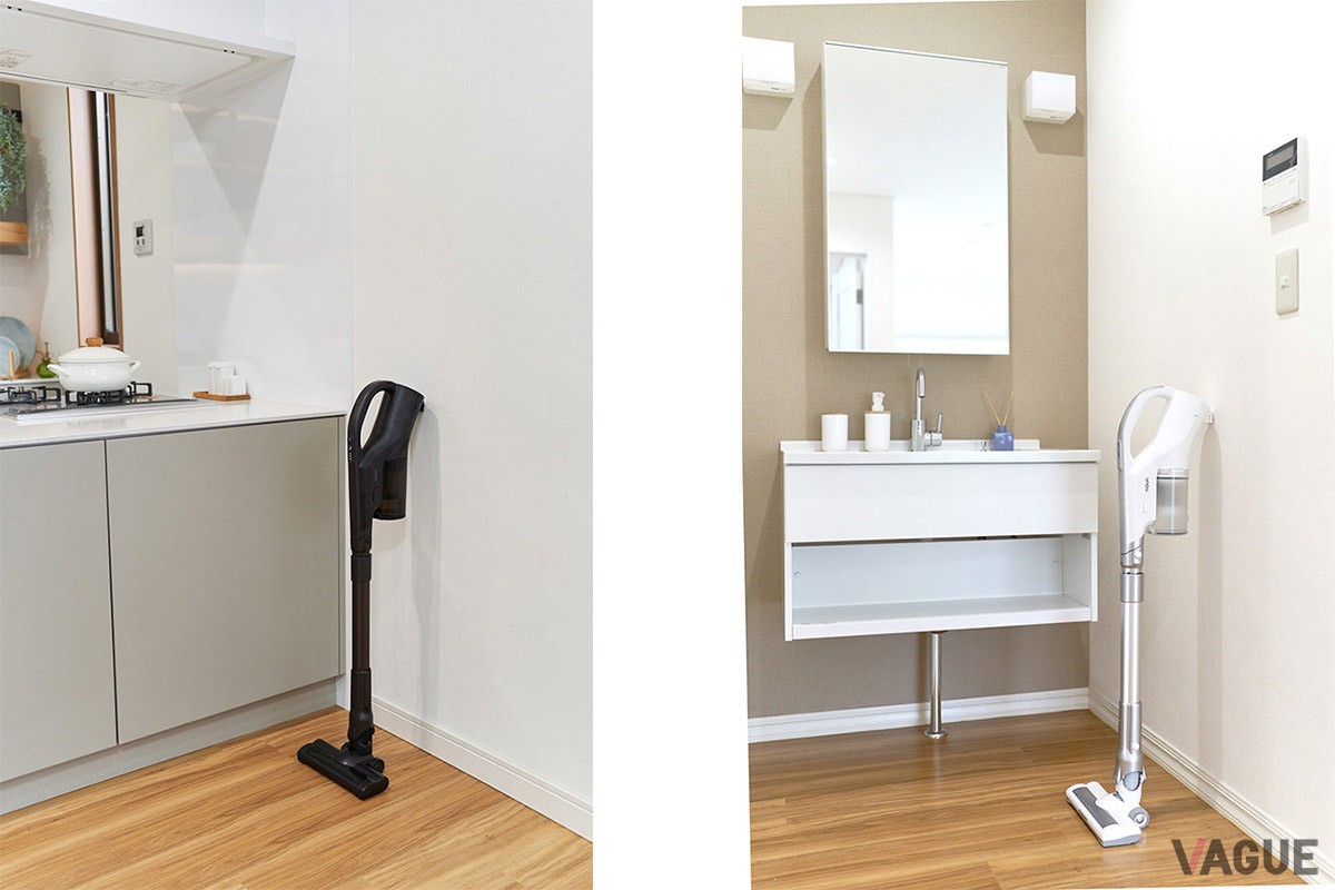 ホワイト、ダークブラウンの2色を展開。マットな質感で、どんな部屋にもなじんでくれる