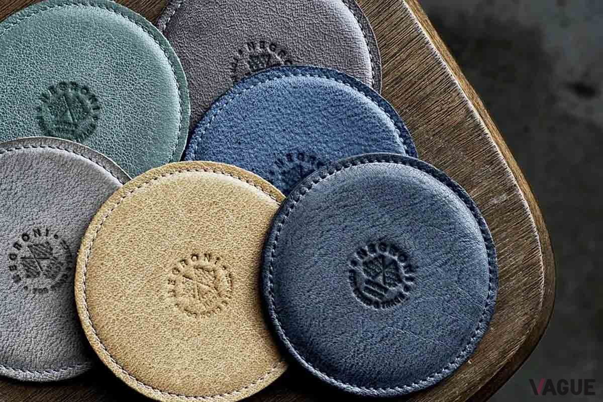 ネグローニ 特製レザーコースター