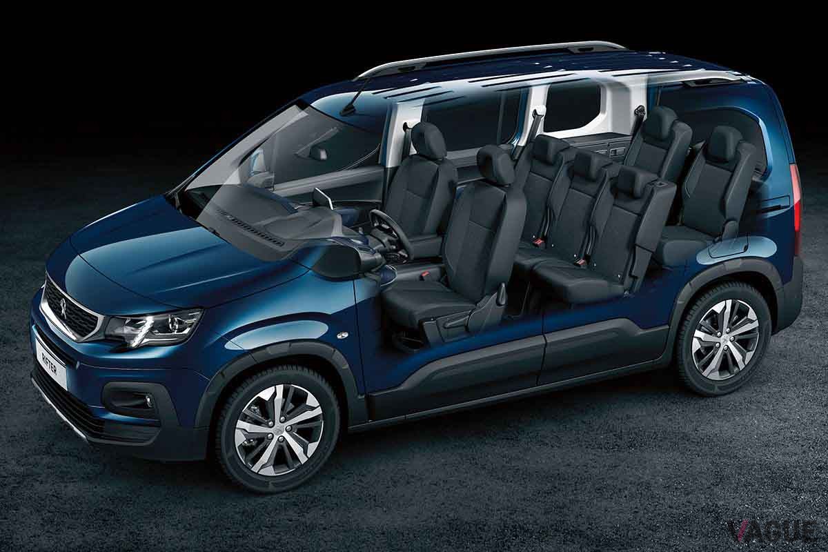 プジョーの3列7人乗りMPV「リフター・ロング」