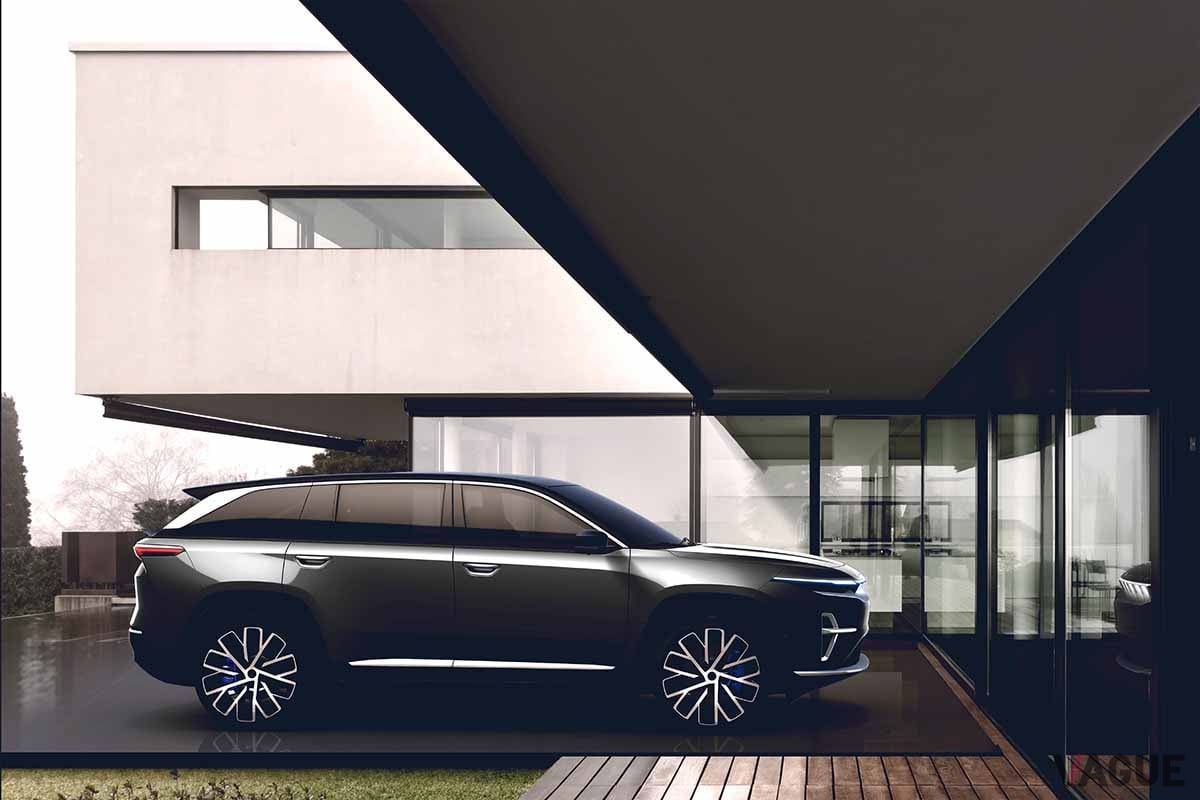 まもなく世界初公開される予定のジープ新型「ワゴニアS」