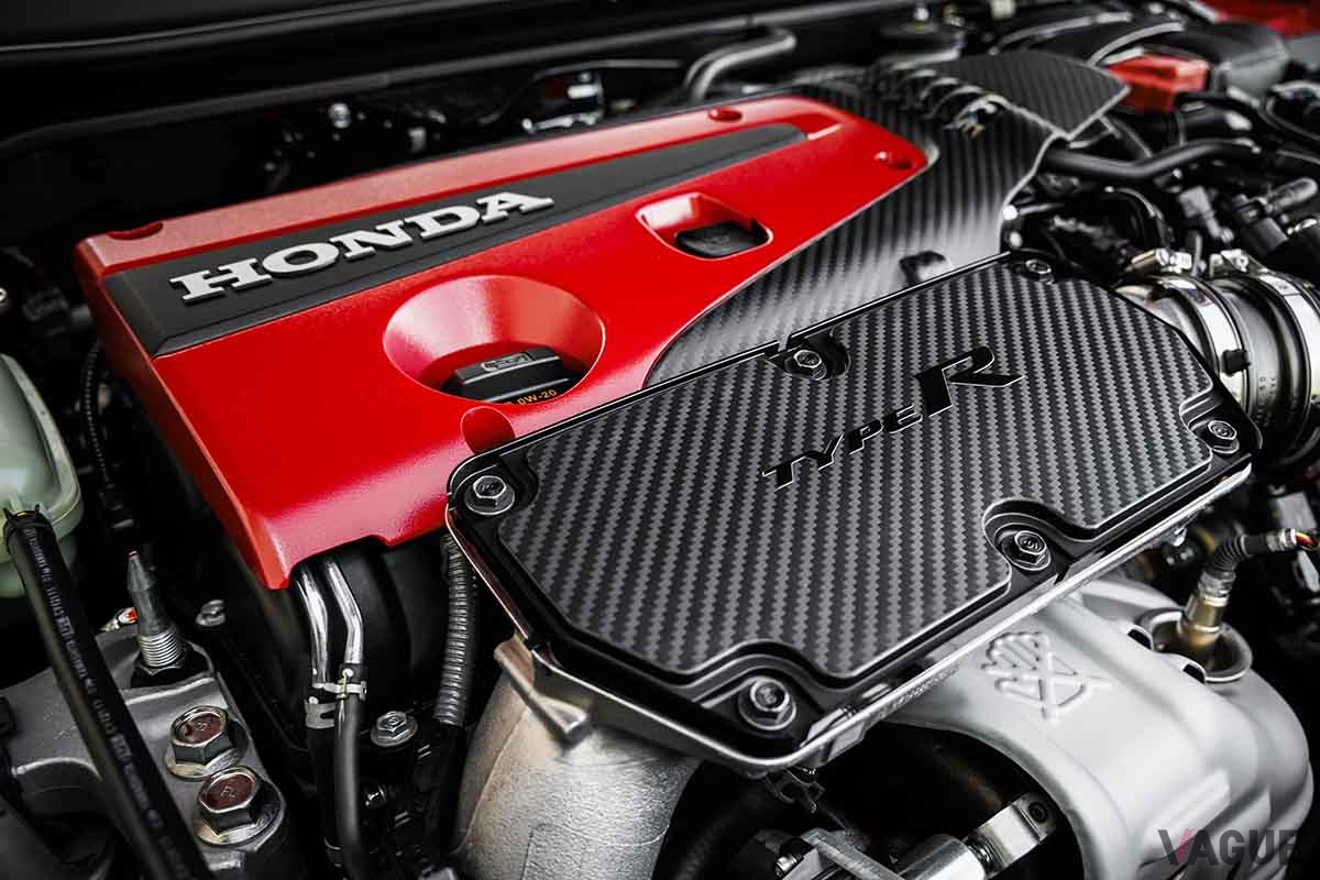 米国仕様のホンダ新型「シビックタイプR」のエンジン