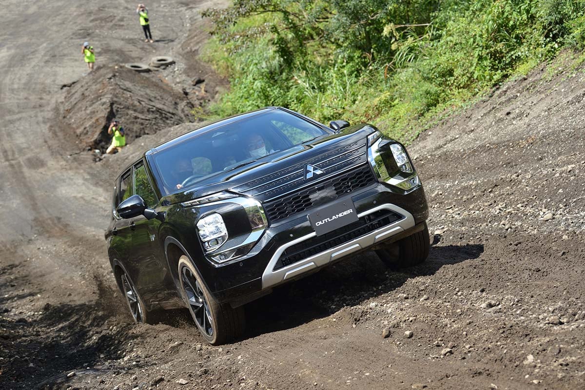 ふもとっぱら近隣の富士ヶ嶺オフロードでおこなわれた「ドッキドキ！SUVオフロード試乗会」