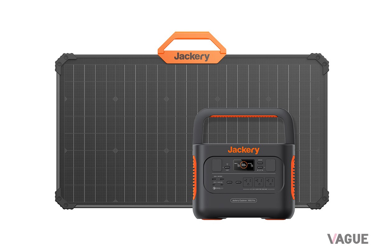 Jackery Solar Generator 1000 Proは、最速1.8時間の高速充電を実現したポータブル電源のフラグシップモデル「Jackery ポータブル電源 1000 Pro」と、ソーラーパネル「Jackery SolarSaga」シリーズをセットにした商品