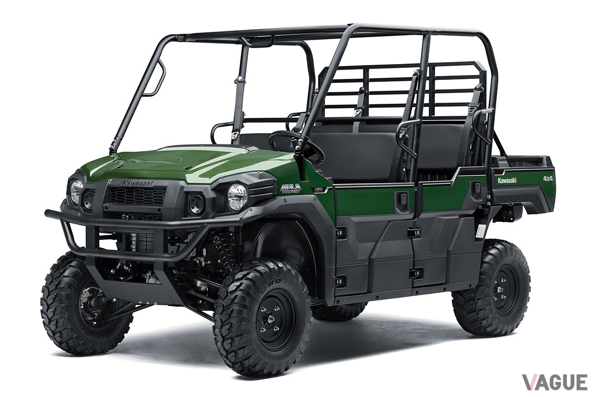 農場や牧場といった不整地での活躍を見込むカワサキ「MULE PRO-FXT EPS」