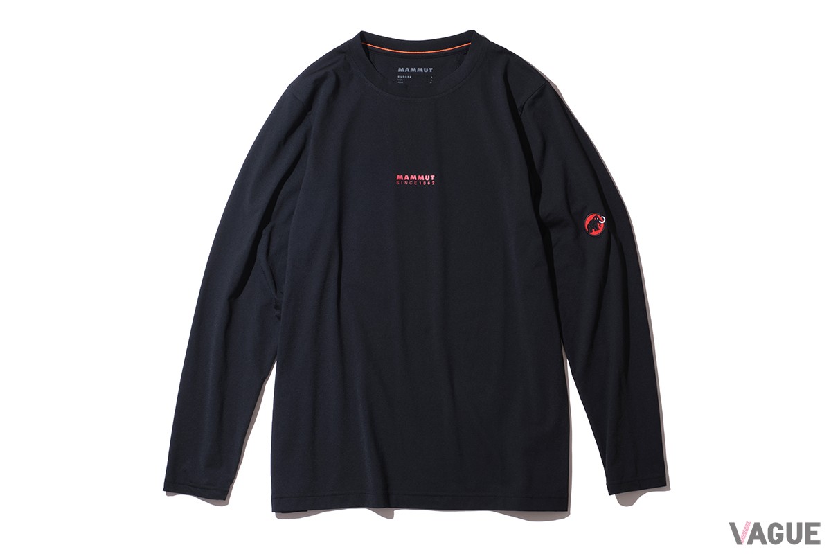 マムート「クラシックロゴ カプセル コレクション」の「QD Logo Print Longsleeve T-Shirts AF Men Classic」