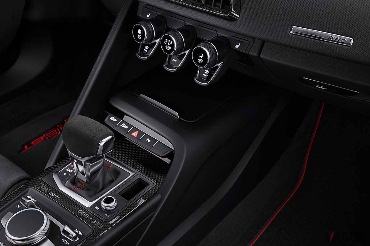 欧州で登場したアウディ「R8クーペ V10 GT RWD」のインテリア
