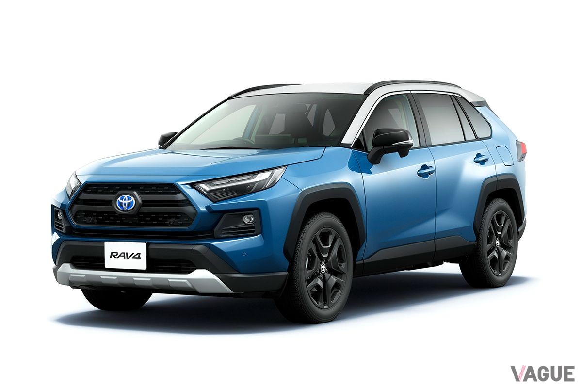 トヨタ「RAV4」Adventure（ハイブリッド車） （アッシュグレーメタリック×グレイッシュブルー）