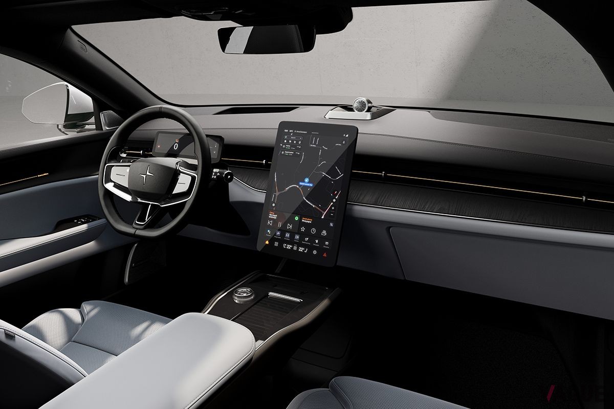 世界初公開されたポールスターの電動SUV「ポールスター3」のインテリア