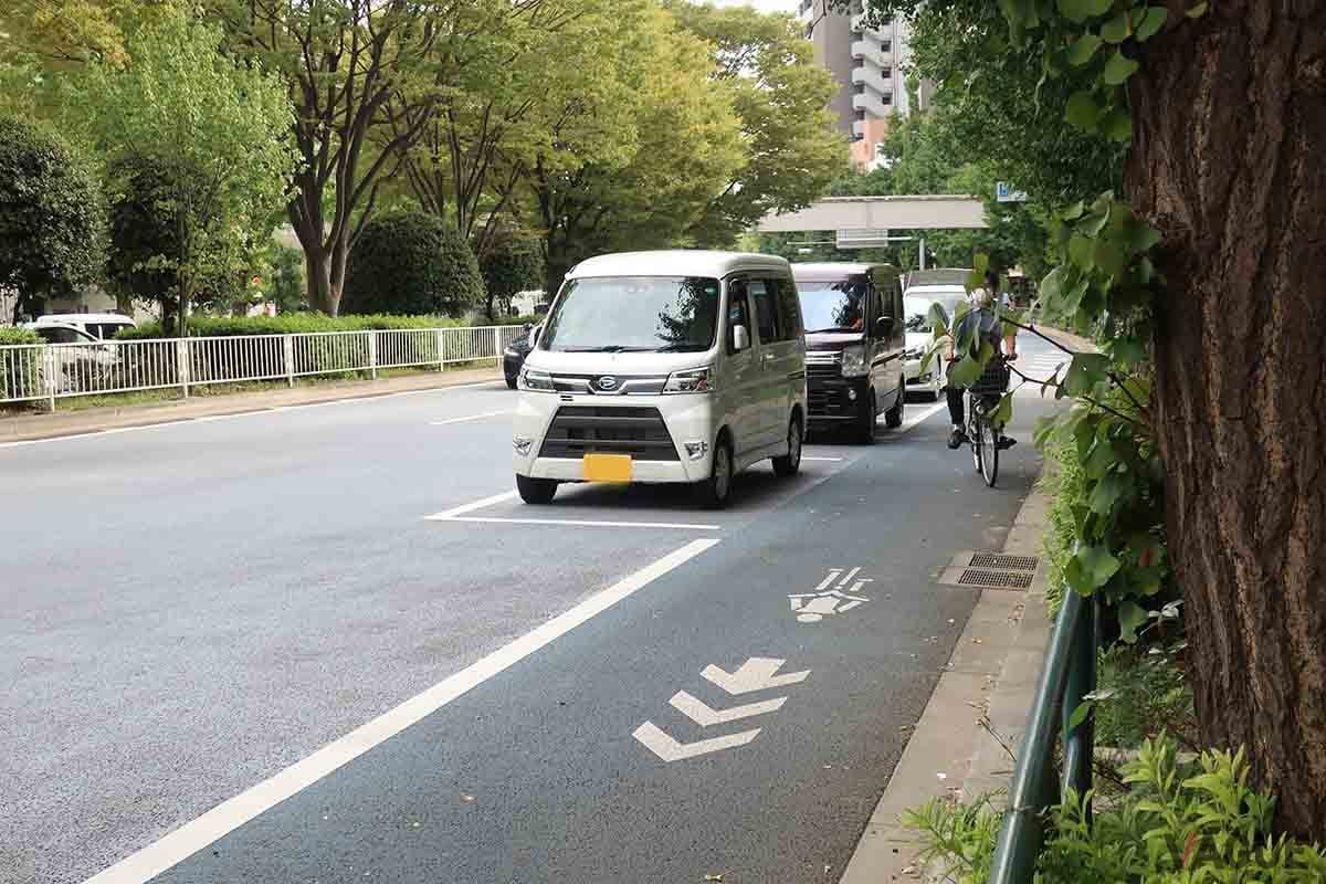 自転車専用帯