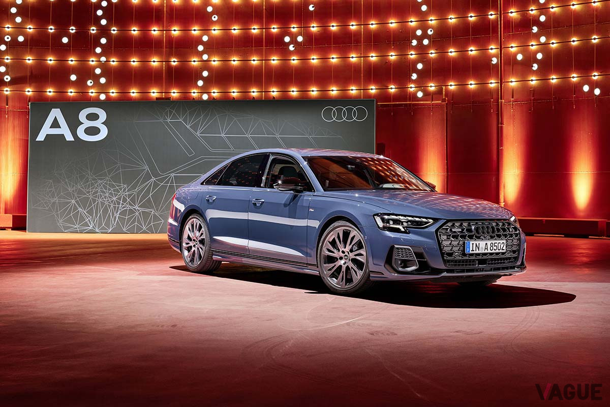 フェイスリフトが施されたアウディ「A8」のフロント