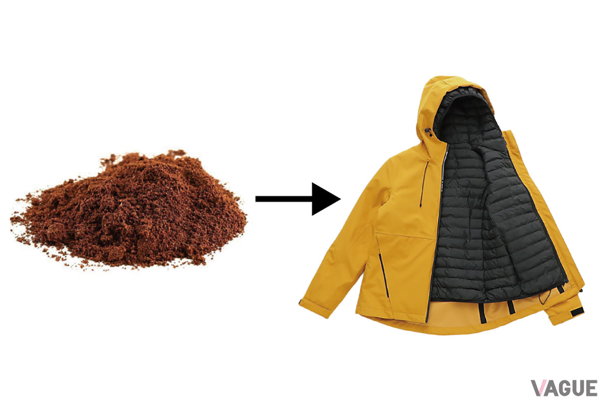 「KATMANDU マルチジャケット」は原料として１着に約40杯分のコーヒーかすを使用している