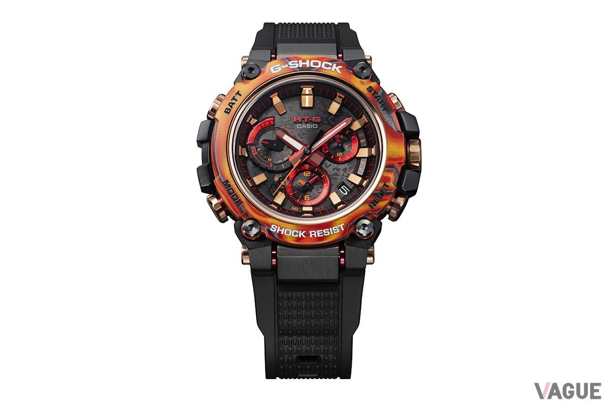太陽フレア”から着想を得た「G-SHOCK」40周年記念第一弾モデルに「MT-G